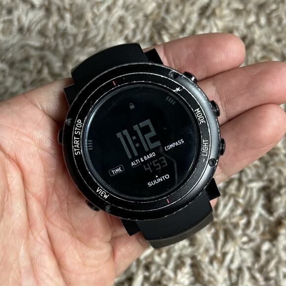 Suunto Core All Deep Black Wrist Watch Compass Altimeter Barometer Silicone 48mm - Picture 6 of 10